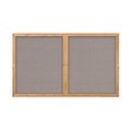 United Visual Products Double Door Indoor Enclosed Easy Tack Bo UV332EZ-BLUE-BRONZE